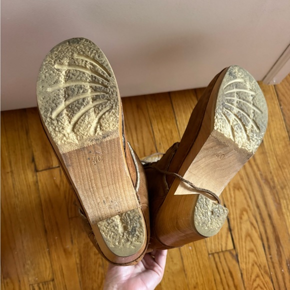 No. 6 Brown Lace Up Shearling Boots - Picture 2 of 6